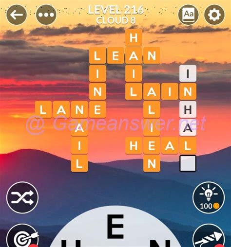 Wordscapes Level 216 Answers [ + Bonus Words ] .
